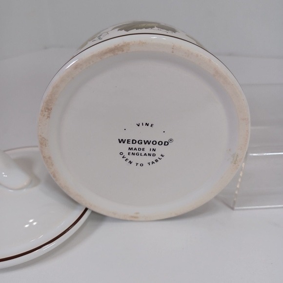 Wedgwood VINE CROFT Creamer and Covered Sugar Oven To Table Retired - Picture 8 of 11